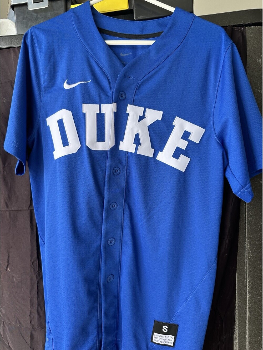 Duke Adult Small Baseball Jersey Authentic Nike